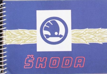 Skoda Modellprogramm 1953 Automobilprospekt (4547)